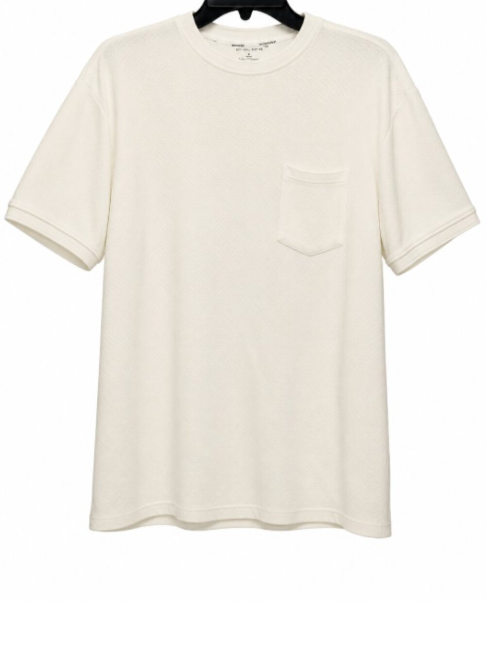 Kenneth Cole Men's Cream Textured Pocket T-Shirt Size L.